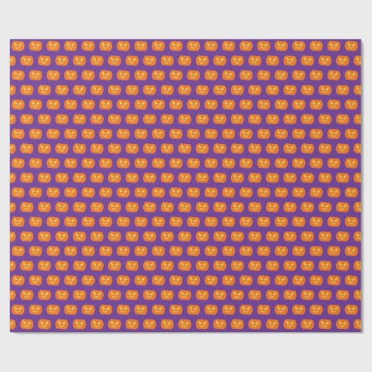 halloween pompoen cadeaupapier (Vlak)