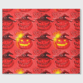 halloween pompoen cadeaupapier (Vlak)