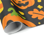 Halloween Pompoen Cadeaupapier (Rol Hoek)