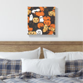Halloween Pompoen Canvas Afdruk (Insitu (Slaapkamer))