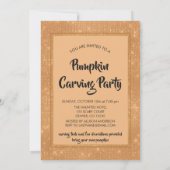 Halloween pompoen Carving Party Eenhoorn Kaart (Achterkant)