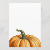 Halloween pompoen carving party kaart (Achterkant)