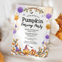 Halloween Pompoen Carving Party Sinaasappel en Paa