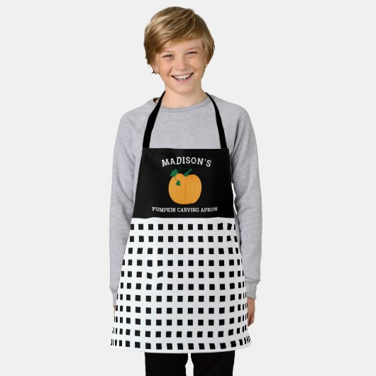 Halloween Pompoen Carving Schort (Gedragen)