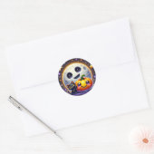 Halloween pompoen Cat Sticker – Schattigee Gift De (Envelop)