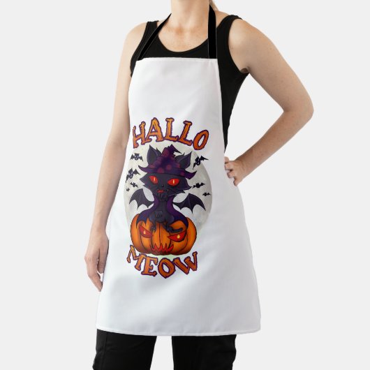 Halloween pompoen Catoween Schort (Insitu)