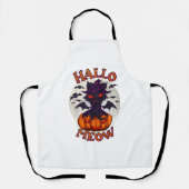 Halloween pompoen Catoween Schort (Voorkant)