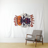 Halloween pompoen Catoween Wandkleed (In Situ (horizontaal))