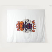 Halloween pompoen Catoween Wandkleed (Voorkant (horizontaal))