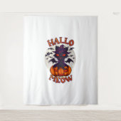 Halloween pompoen Catoween Wandkleed (Voorkant)