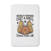 Halloween Pompoen Citaat Maanlicht Jack O Lantern Badmat (Voorkant Verticaal)