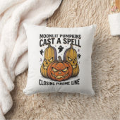 Halloween Pompoen Citaat Maanlicht Jack O Lantern Kussen (Deken)