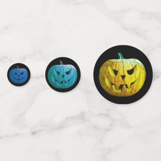 Halloween pompoen confetti HAMbWG (Voorkanten)