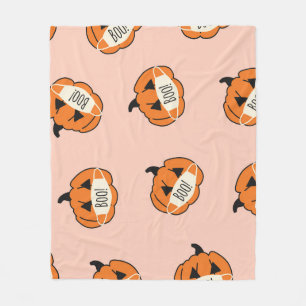 Halloween Pompoen: Corona Design Fleece Deken