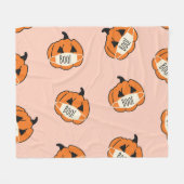 Halloween Pompoen:  Corona Design Fleece Deken (Voorkant (Horizontaal))