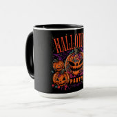 Halloween, Pompoen Coven Bloei, Gotisch Mok (Voorkant links)