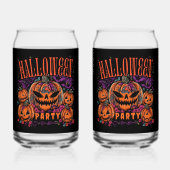 Halloween, Pompoen Coven Bloom, Gotisch Blikvorm Glas (Achterkant)