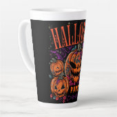 Halloween, Pompoen Coven Bloom, Gotisch Latte Mok (Linkerhoek)