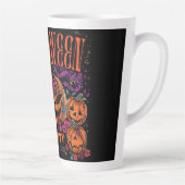 Halloween, Pompoen Coven Bloom, Gotisch Latte Mok (Rechts)