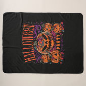 Halloween, Pompoen Coven Bloom, Gotisch Sherpa Deken (Voorkant (horizontaal))