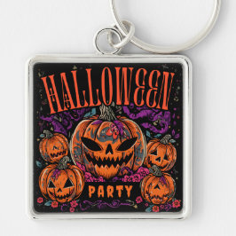 Halloween, Pompoen Coven Bloom, Gotisch Sleutelhanger