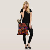 Halloween, Pompoen Coven Bloom, Gotisch Tote Bag (Op model)