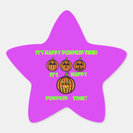 Halloween Pompoen Cute Feest Pret Ster Sticker