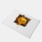 Halloween pompoen deurmat (Schuin)