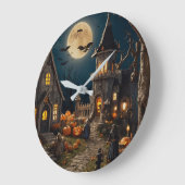 Halloween pompoen dorp grote klok (Hoek)