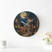 Halloween pompoen dorp grote klok (Huis)