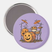 Halloween Pompoen Drumstel Magneet (Voorkant / Achterkant)