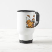 Halloween Pompoen Drumstel Reisbeker (Voorkant rechts)