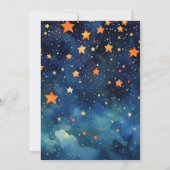 Halloween pompoen een klein boo boy Baby shower Kaart (Achterkant)