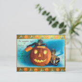 Halloween pompoen elven Vakantie briefkaart (Staand voorkant)