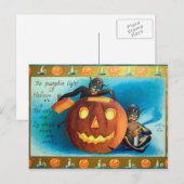 Halloween pompoen elven Vakantie briefkaart (Voorkant / Achterkant)
