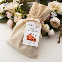 Halloween Pompoen en Boe | Baby Shower Bedankt