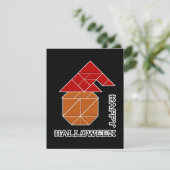 Halloween pompoen en heks Pet Kaart (Staand voorkant)