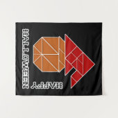 Halloween pompoen en heks Pet Wandkleed (Voorkant (horizontaal))