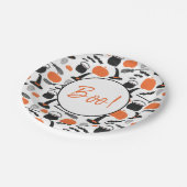 Halloween pompoen en heksen Boo Papieren Bordje (Gekanteld)