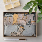  Halloween pompoen en heksen met bezems Tissuepapier (Geschenk)