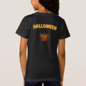 Halloween pompoen en raaf t-shirt (Achterkant)
