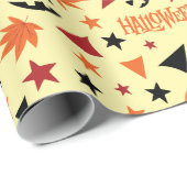 Halloween pompoen en sterren naadloze geschenkverp cadeaupapier (Rol Hoek)