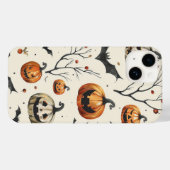 Halloween pompoen en vleermuizen patroon Herfst Case-Mate iPhone Case (Achterkant (horizontaal))