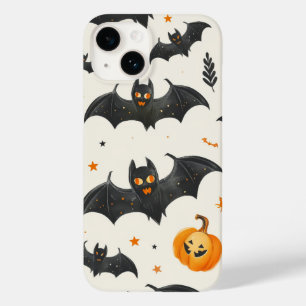 Halloween pompoen en vleermuizen patroon  Herfst Case-Mate iPhone 14 Hoesje
