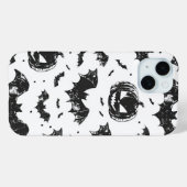 Halloween pompoen en vleermuizen patroon  Herfst Case-Mate iPhone Case (Achterkant (horizontaal))