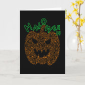 Halloween pompoen eng fiets kaart (Gele Bloem)