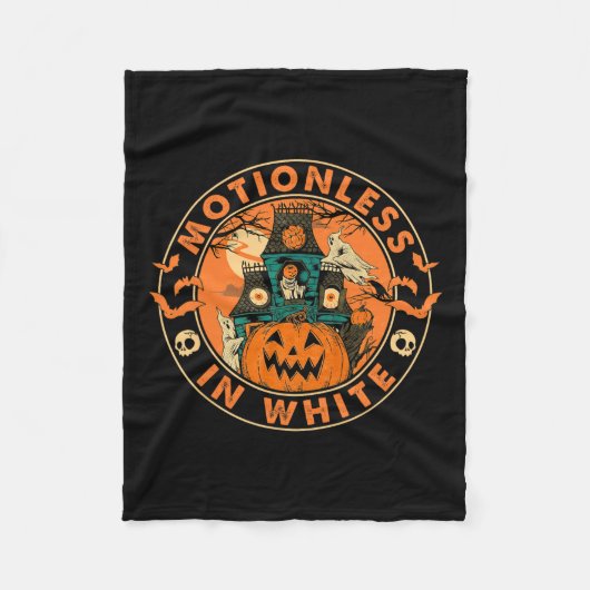 Halloween pompoen eng leuk bewegingsloos in het wi fleece deken (Voorkant)