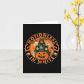 Halloween pompoen eng leuk bewegingsloos in het wi kaart (Gele Bloem)