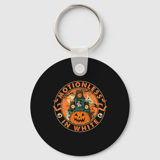 Halloween pompoen eng leuk bewegingsloos in het wi sleutelhanger (Voorkant)