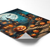 Halloween pompoen eng poster print digitaal (Hoek)